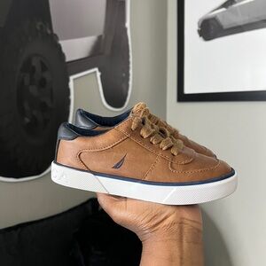 Nautica Brown and Black Sneakers with Classic Design